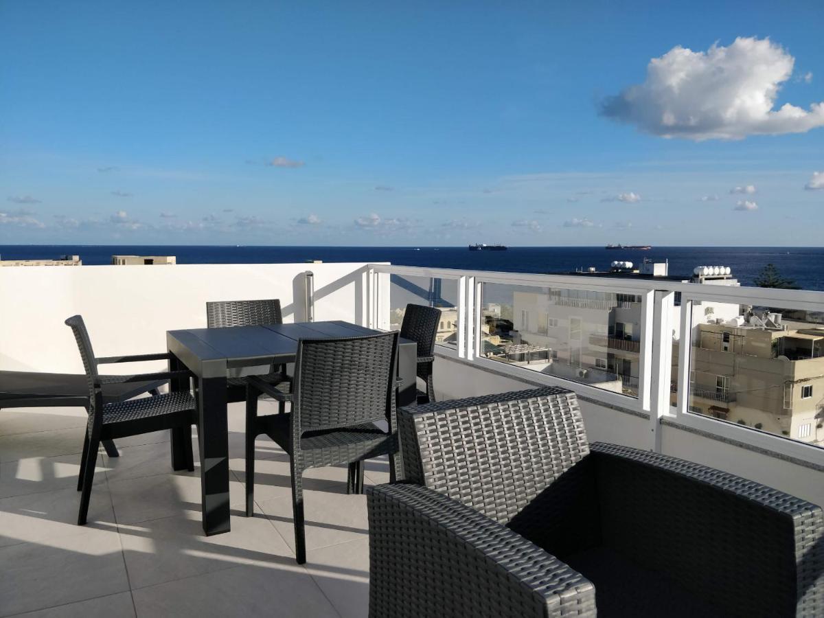 Appartamento Sea View Penthouse With Large Terrace Irom1-1 Marsaskala Esterno foto