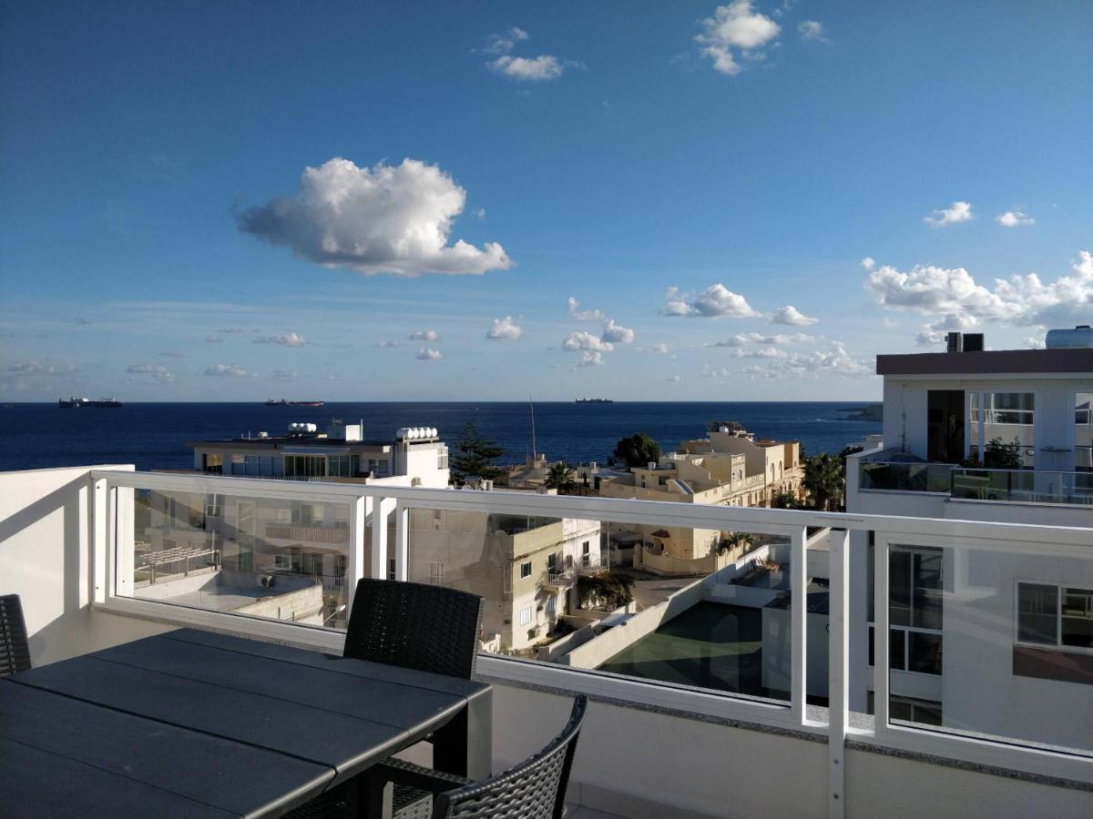 Appartamento Sea View Penthouse With Large Terrace Irom1-1 Marsaskala Esterno foto