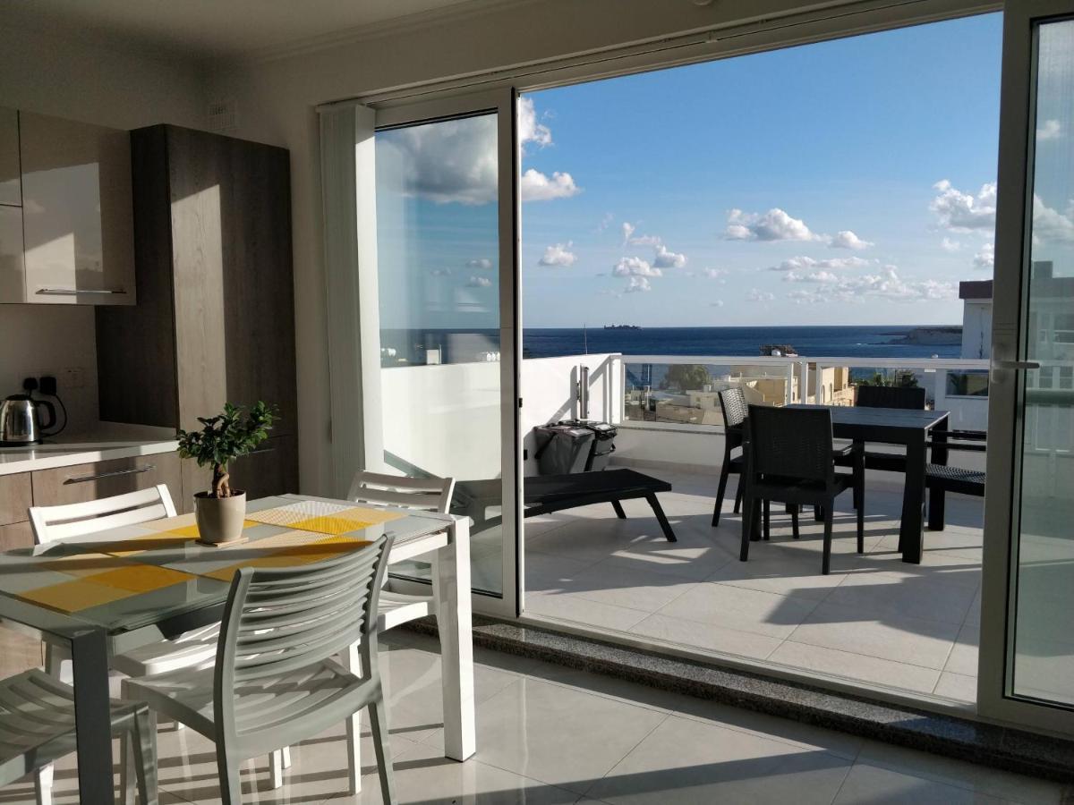 Appartamento Sea View Penthouse With Large Terrace Irom1-1 Marsaskala Esterno foto